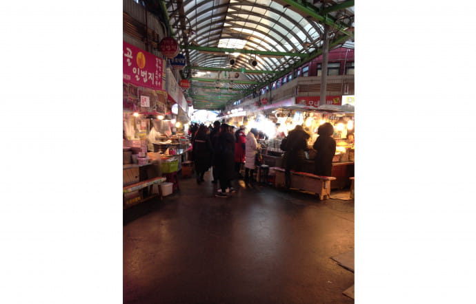 Le marché traditionnel de Gwangjang.