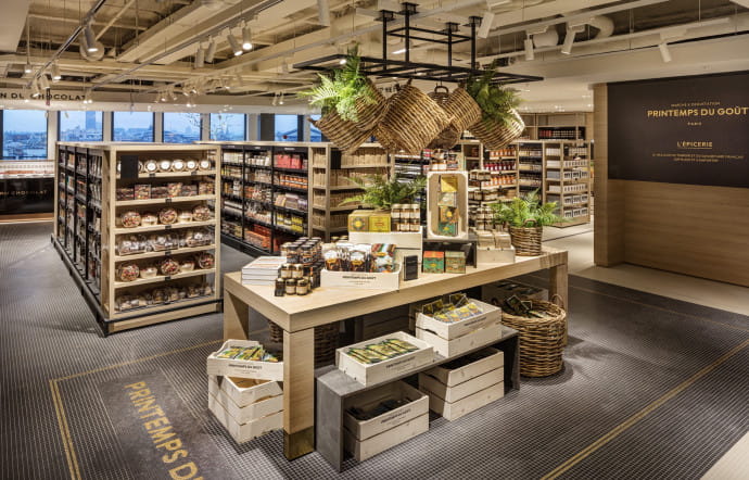 Espaces de restauration et nouvelle épicerie pour gourmets au Printemps, l’enseigne parisienne des grands boulevards.
