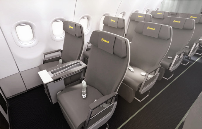 Les sièges Premium sur les A321 Néo de Primera Air.