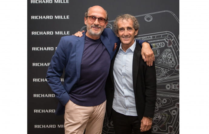 Présentation de la RM 70-01 Tourbillon Alain Prost, en 2017, au Castellet. Série limitée à 30 exemplaires, 891 960 €.