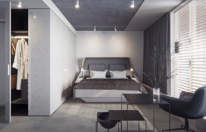 Une chambre de l’hôtel Herman K.