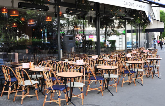 La terrasse de la Cantine Bretonne.