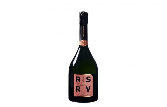 Mumm RSRV rosé Foujita. Prix 50 €.