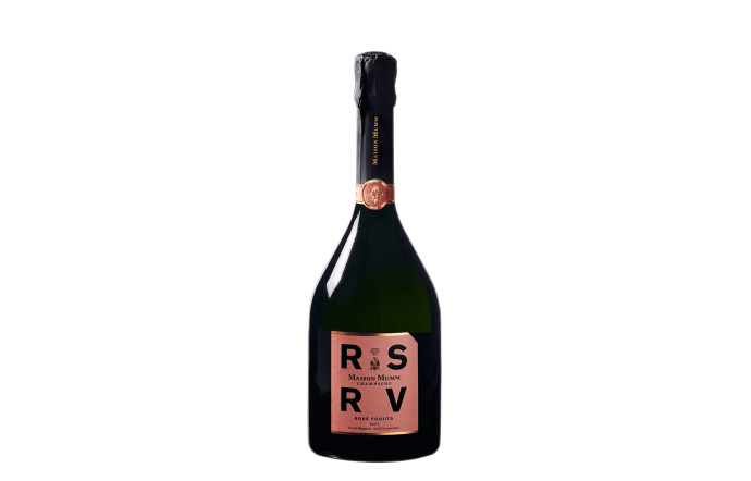 Mumm RSRV rosé Foujita. Prix 50 €.