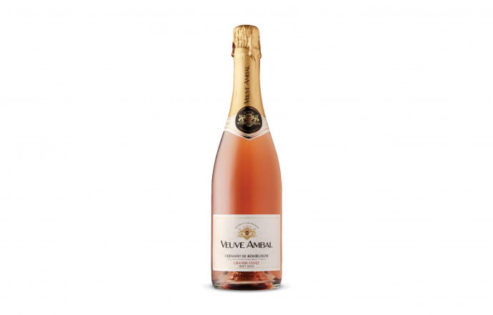 Veuve Ambal Grande cuvée rosé. Prix 7 €.