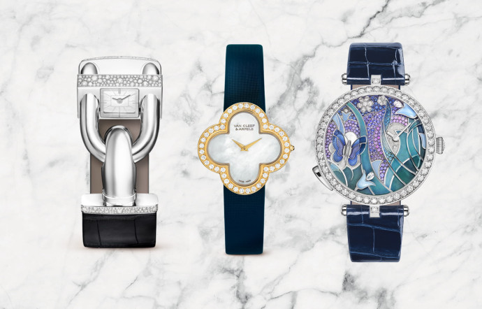 Les montres-bijoux Lady Arpels Papillon Automate, Alhambra ou Cadenas, garde-temps emblématiques du joaillier.