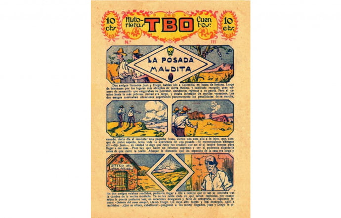 La Posada maldita, une histoire publiée dans le magazine TBO, créé en 1917.