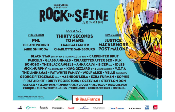 Rock en Seine, les 24, 25 et 26 août. www.rockenseine.com