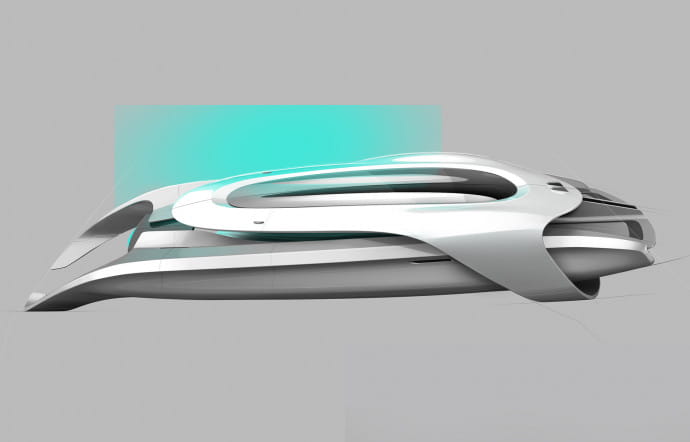 Le designer Cas Dahmen s’est inspiré de la vie marine pour les formes organiques de l’Hydropace.