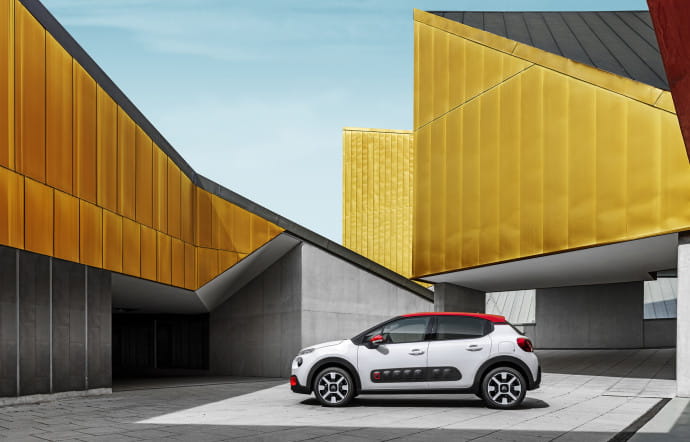 La nouvelle C3, personnalisable, dans sa version haut de gamme Shine, avec les Airbump.