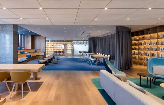 Le flagship de la start-up chinoise NIO à Pékin.