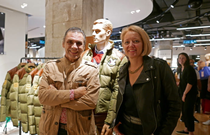 Laurent Blanc, éditeur et fondateur de The Good Life et Hélène Viot Poirier, CEO de Chevignon.