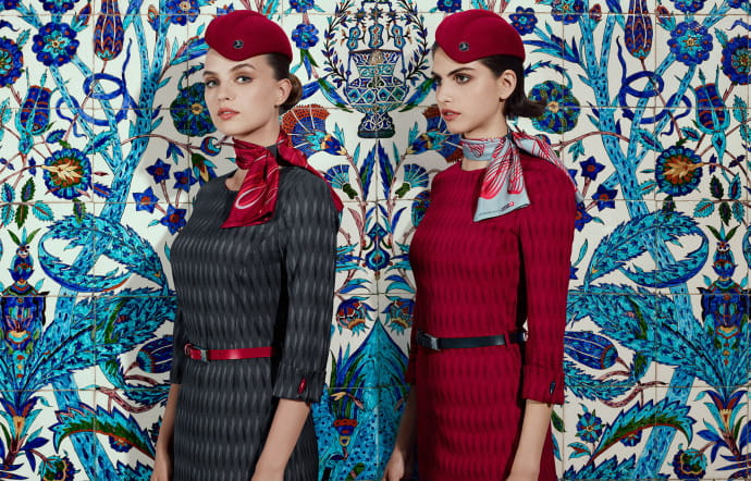 Les nouveaux uniformes de Turkish Airlines, shootés par Miles Aldridge à Istanbul.