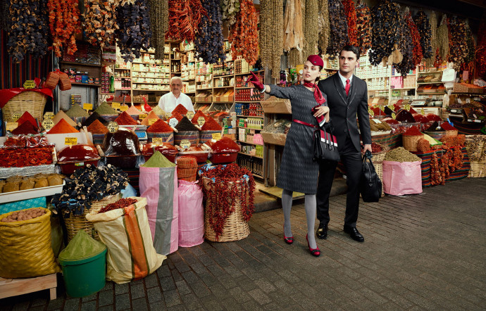 Les nouveaux uniformes de Turkish Airlines, shootés par Miles Aldridge à Istanbul.