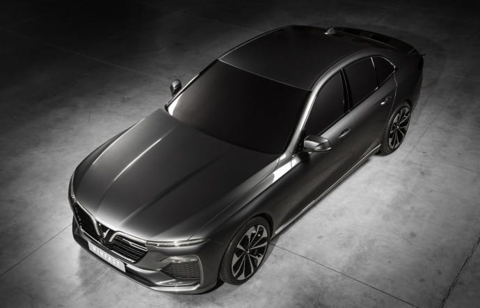 La berline VinFast sera présentée au Mondial de l’Auto dès le 4 octobre à Paris.