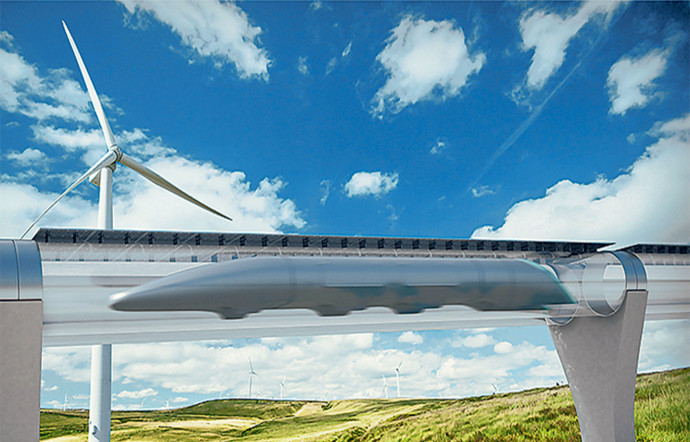 Le projet Hyperloop, porté par Elon Musk.