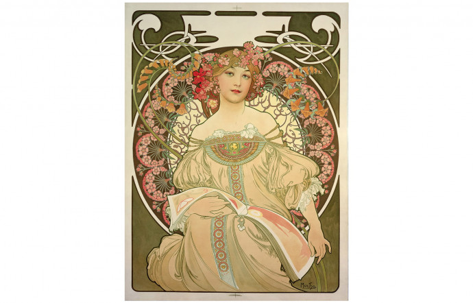 Rêverie, Alphonse Mucha, 1897.
