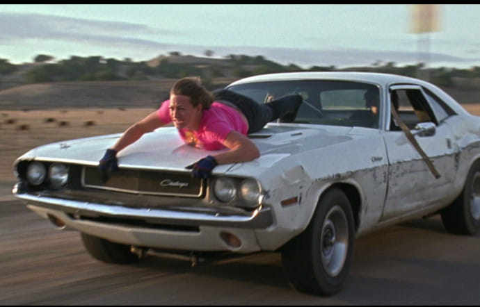 Boulevard de la mort (2007), avec notamment Zoë Bell et la Dodge Challenger