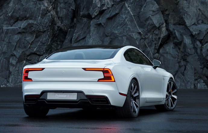 La Polestar 1, coupé GT hybride.