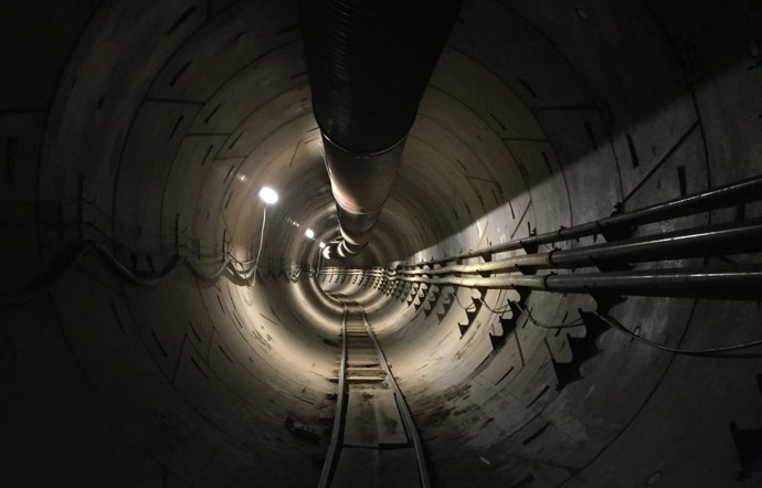 Le tunnel test d’Hawthorne, Californie.