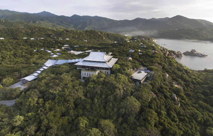 Au Vietnam, dans la baie de Vinh Hy Bay, l’Amanoi permet aux clients de se déconnecter pendant deux semaines.