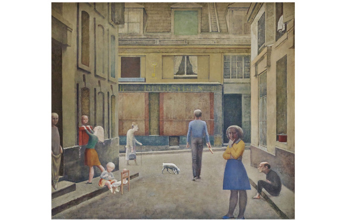 Balthus, Passage du Commerce-Saint-André, 1952-1954, Öl auf Leinwand, Privatsammlung.