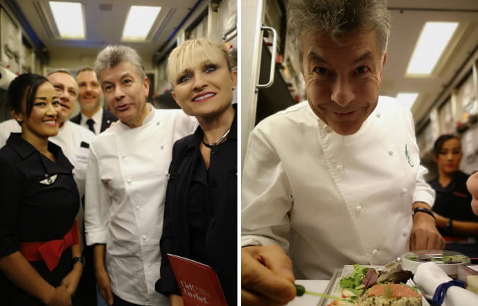 Le chef Marcon a joué à fond le jeu de l’expérience « Ciel un Chef ».