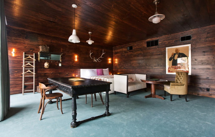 Le Palihotel Melrose, 33 chambres et une décoration sur le thème de l’outdoor et de la chasse.