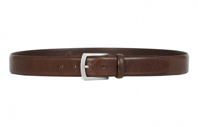 Centure Cacao City en cuir calssique Chevignon, 60 €.