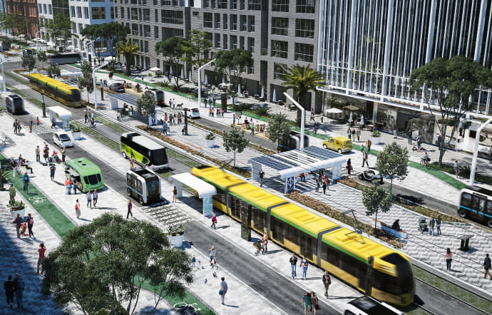 Shareway 2030 Concept, par Höweler + Yoon.