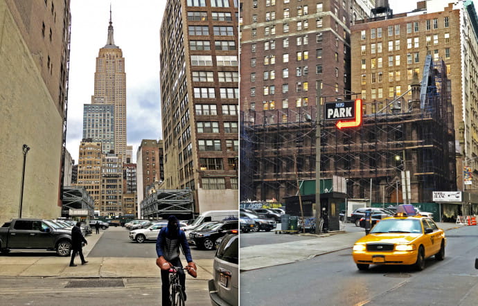 Les monuments historiques se mêlent aux terrains vagues et parkings, dans ce qui n’était alors qu’un relatif désert il y a encore 10 ans.