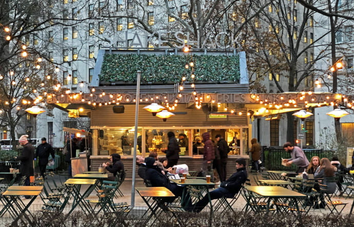 Shake Shack, Southeast corner of Madison Square Park. www.shakeshack.com.