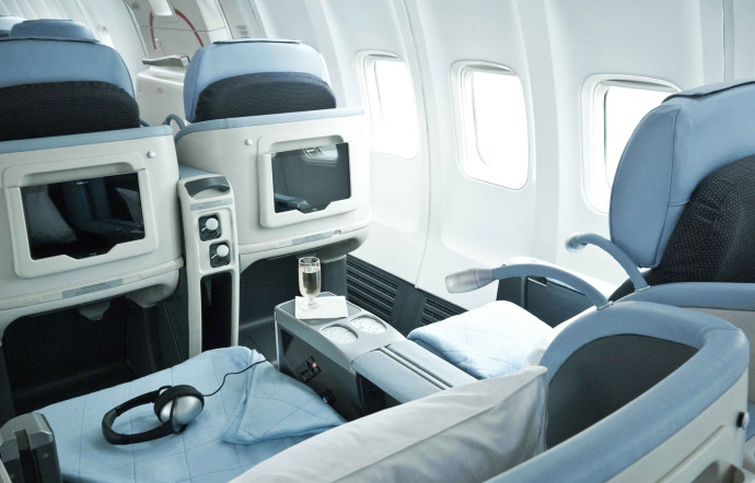 L’A321neo, livré en avril prochain, sera équipé d’une cabine de 76 sièges full flat.