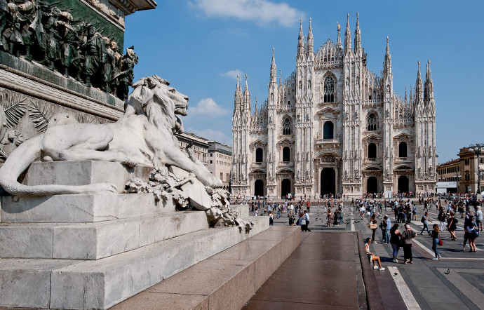 Le Duomo, l’immense cathédrale gothique, est le monument de Milan le plus visité.