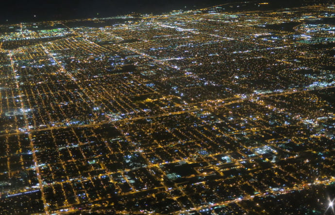 Vue aérienne de Miami, juste avant l’atterrissage au MIA, troisième aéroport des Etats-Unis pour les passagers internationaux.