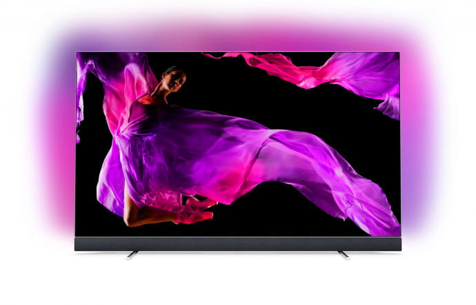 Philips TV OLED+903, 2 299 € (55”) et 3 299 € (65”).