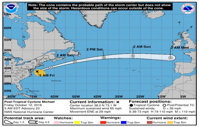 La traque de l’Ouragan Michael.