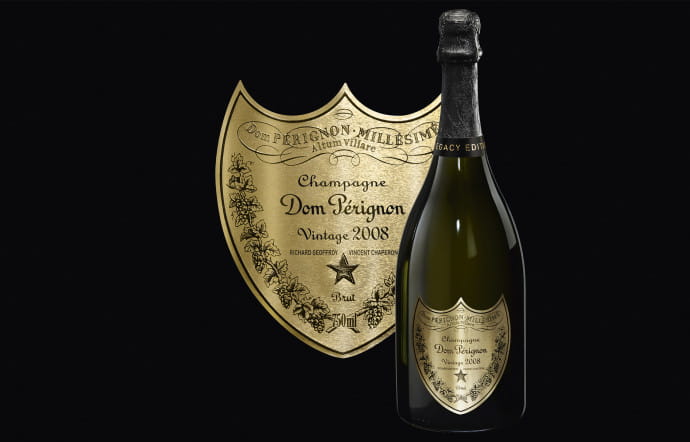 La transmission selon Dom Pérignon : le Vintage 2008 porte les noms des deux chefs de cave, ceux de Richard Geoffroy et de Vincent Chaperon.