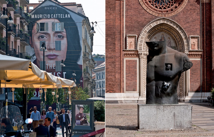 A Milan, l’art et l’industrie sont souvent très liés et se fondent dans le décor.
