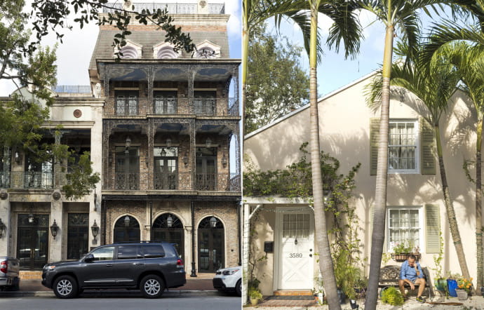 A Coconut Grove, on observe encore de vieux bâtiments dont certains datent de la création de la ville.