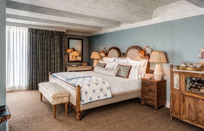 L’une des 38 chambres du Soho House à Bombay.