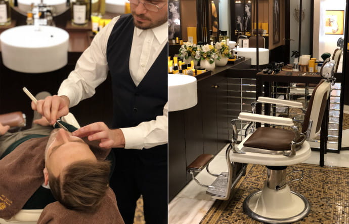 Le barbier à l’italienne ne se contente pas de raser ses clients. La tradition est d’en faire, surtout, un moment de détente…