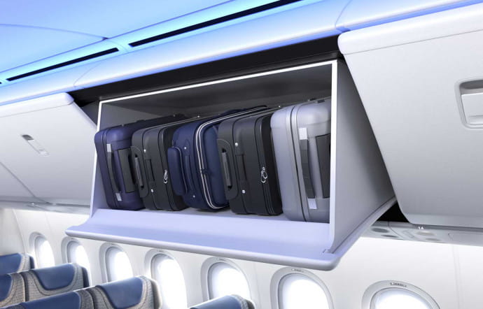 Boeing mise sur des cabines plus spacieuses, plus larges d’une cinquantaine de centimètres par rapport au 777.