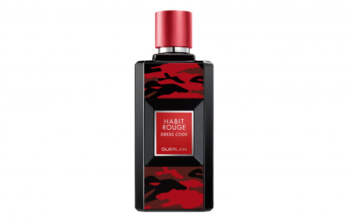 Habit Rouge Dress Code, réinterprétation contemporaine, eau de parfum, 100 ml, 110 €.