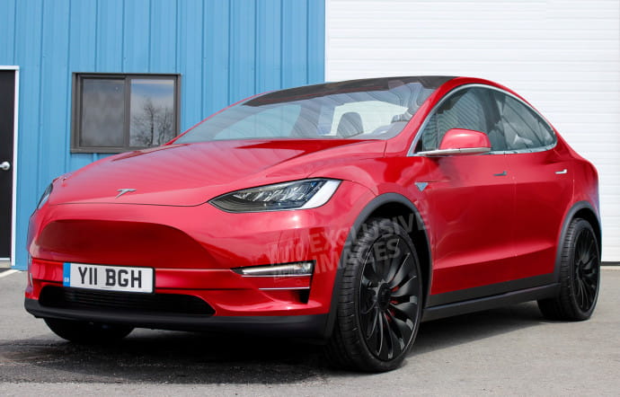 Un rendu 3D du look présumé du Model Y.