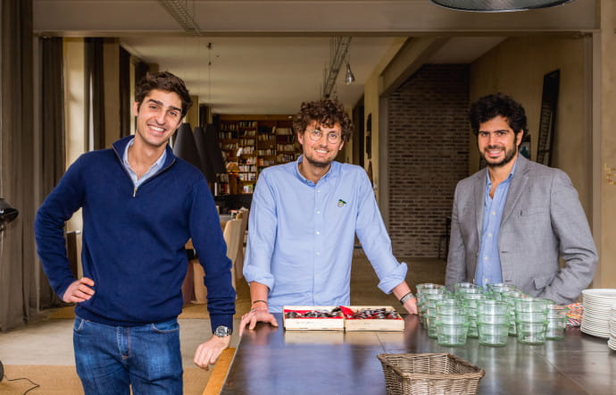 Eliott Cohen Skalli, Max Aniort et Olivier Cahané, fondateurs de Le Collectionist.