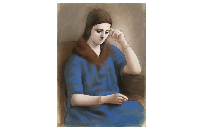 Olga in Pensive Mood, Pablo Picasso, 1923.