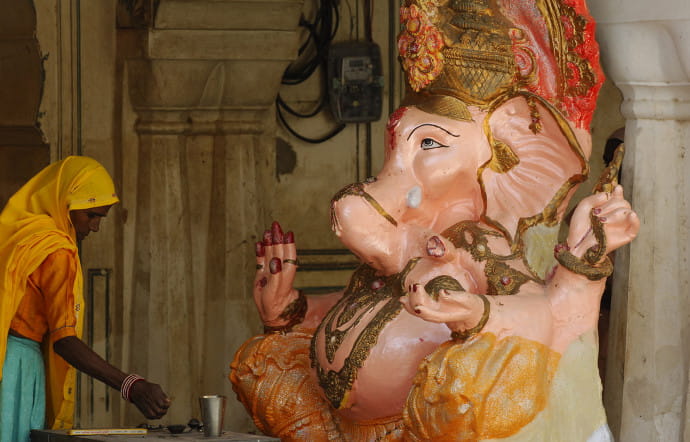 Le temple de Galta Ji, près de Jaipur.