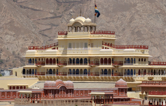 Le City Palace de Jaipur, construit par le maharadjah Jai Singh II , à partir de 1729.