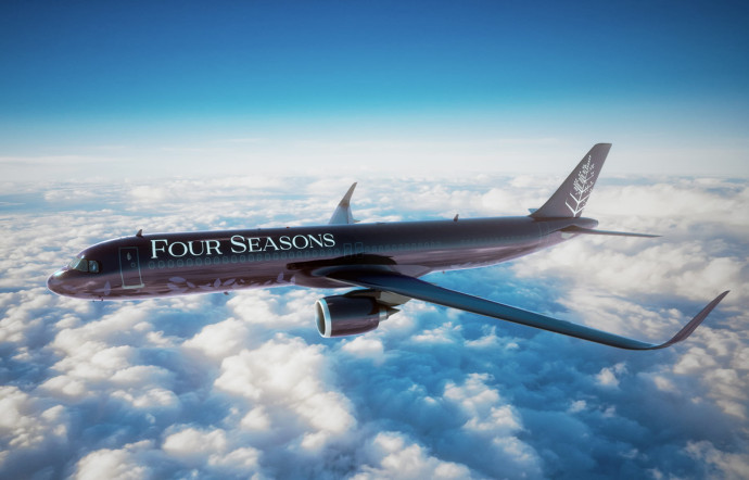 En images : le futur jet privé de Four Seasons, luxe en plein ciel